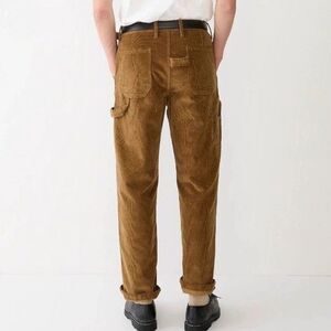 Wallace & Barnes Brown Cotton Corduroy Carpenter Painter Pants 33x30 J.Crew